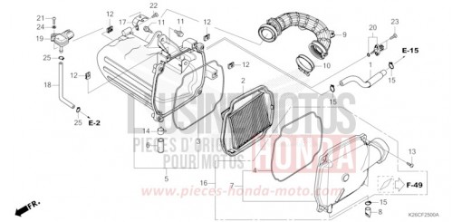 FILTRE A AIR MSX125AR de 2024